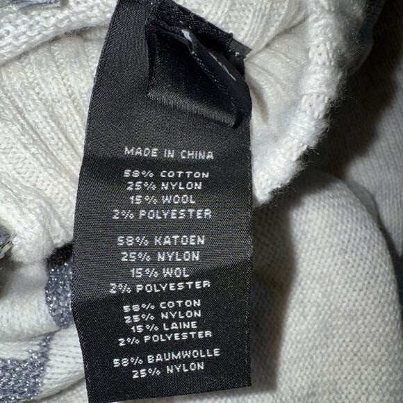 Harley Davidson Sweater Womens 2XL Wool Blend Sparkle Logo Quarter Zip Gray - Picture 6 of 10